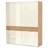 Obrazek Szafa 2d Gala pk181/gl pacific walnut/beige