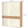 Obrazek Szafa 2d Gala pk181/gl pacific walnut/beige