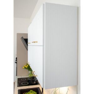 Obrazek Szafka kuchenna Kate w60/68 slim pl z okapem srebrnym biały