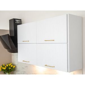 Obrazek Szafka kuchenna Kate w60/68 slim pl z okapem srebrnym biały