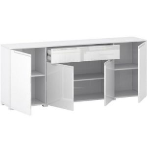 Obrazek Komoda Hill K05 4D1S biały połysk 