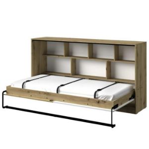 Obrazek Półko-Tapczan Poziomy Nero 16 – Czarny Połysk