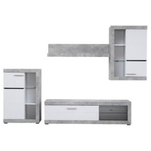 Obrazek Meblościanka Rosso beton/biały 11008772