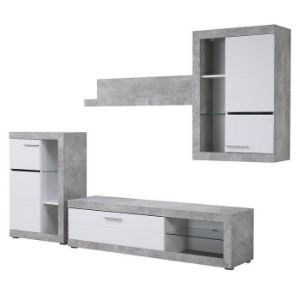 Obrazek Meblościanka Rosso beton/biały 11008772