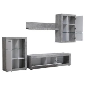 Obrazek Meblościanka Rosso beton/biały 11008772