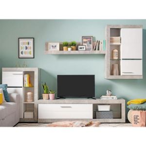 Obrazek Meblościanka Rosso beton/biały 11008772