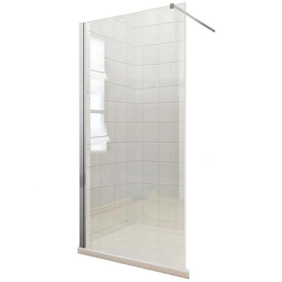 Obrazek Ścianka WALK-IN Soft 120x195 profil chrom