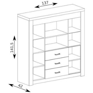 Obrazek Witryna Szeroka Indianapolis I22 Jesion Jasny