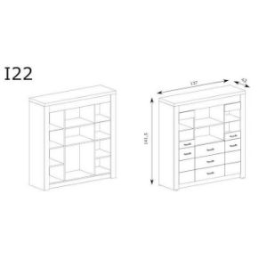 Obrazek Witryna Szeroka Indianapolis I22 Jesion Jasny