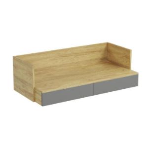 Obrazek Biurko Arka 2S hikora naturalna/szary