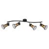 Obrazek Lampa 54814-4 Drut czarno-złoty LS4