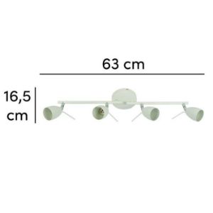 Obrazek Lampa Nina biała VO0390 LS4 