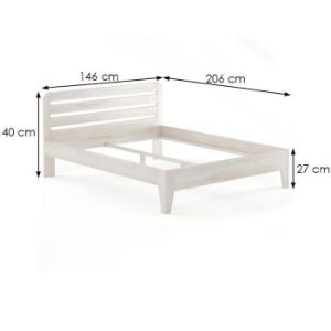 Obrazek Łóżko Buk LK189–140x200 bielony