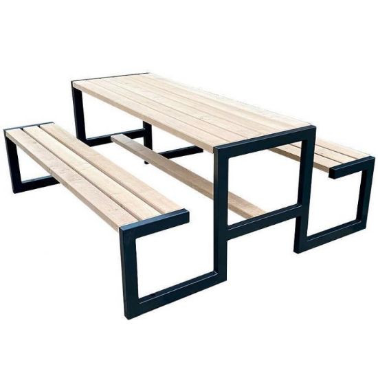 Obrazek Komplet ogrodowy Picknick Grande drewno naturalne