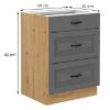 Obrazek Szafka kuchenna Stilo dustgrey/artisan 60d 3s bb