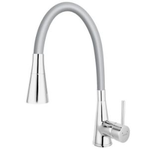 Obrazek Bateria zlewozmywakowa elastyczna Zumba II szara 