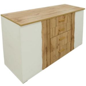 Obrazek Komoda Wood 03  130 biała/wotan