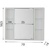 Obrazek Szafka Maja biała 70 z lustrem