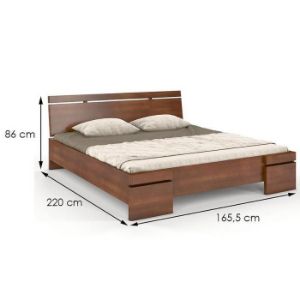 Obrazek Łóżko bukowe Skandica Sparta maxi 160X200 cm. orzech 