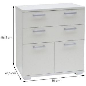 Obrazek Komoda Polaris 2d2s Biały