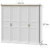 Obrazek Szafa 4d Tara p4/ta white/pacific walnut