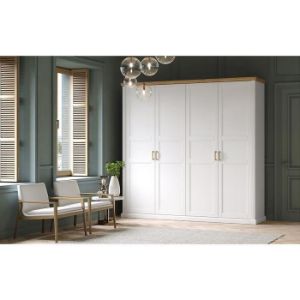 Obrazek Szafa 4d Tara p4/ta white/pacific walnut