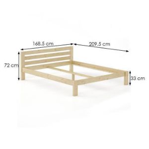Obrazek Łóżko Sosna LK105–160x200 surowy 