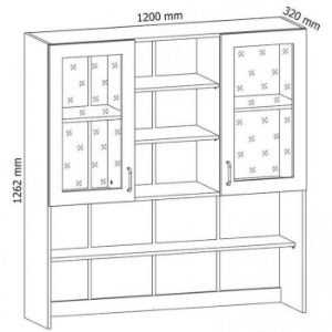 Obrazek Szafka kuchenna Prowansja K120 sosna andersen