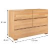 Obrazek  Komoda Drewniana Bukowa 5s Skandica Vestre Naturalny 