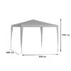 Obrazek Pawilon ogrodowy 3x3x2,5m biały