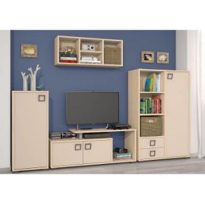 Obrazek Szafa 2D3S Kiki P23-BK/KI-01 beech/sand