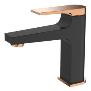 Obrazek Bateria Umywalkowa Midnight Black/ Gold Rose