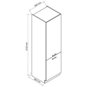 Obrazek Szafka kuchenna Max D60lo 2133 Pl 2fr butelkowa zieleń