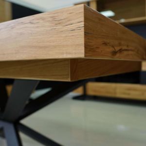 Obrazek Stół St-07 160x90+60 dąb sękaty