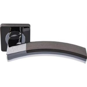 Obrazek Klamka rozetowa Tempo nikiel/czarny