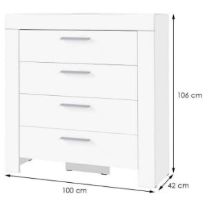 Obrazek Komoda Cezar 9 Biały