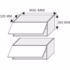 Obrazek Szafka kuchenna Malmo Ares black W4B/90 korpus lava