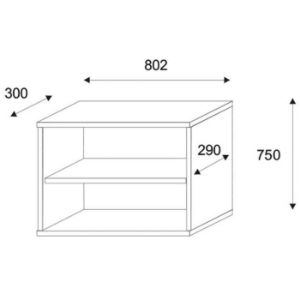 Obrazek Regał Zoe IV Czarny