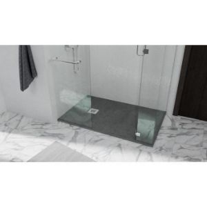 Obrazek Brodzik prostokątny Opal 180/80/2,6 szary