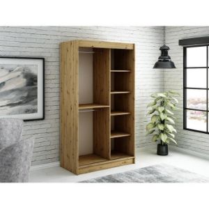 Obrazek Szafa Halifax T 120 Dąb Artisan/Czarny