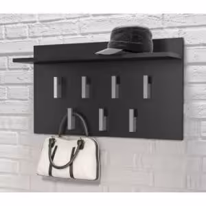 Obrazek Wieszak z półką Zefir (czarny)