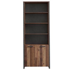 Obrazek Regał Symmach 3P2D Old-Wood Vinteage/Beton