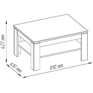 Obrazek Ława Hill T biały mat