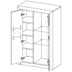 Obrazek Witryna Szeroka Castel 06 Sonoma/Trufla Witryna Szeroka Castel 06 Sonoma/Trufla