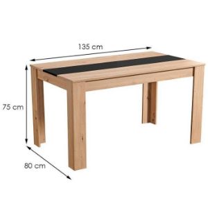 Obrazek Stół Domus dąb artisan/czarny