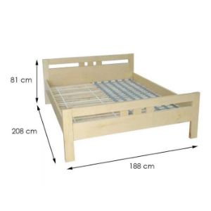 Obrazek Łóżko Prezydent 180x200 drewno olcha 