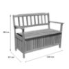 Obrazek Drewniana ławka ze skrzynią 120x57x90cm