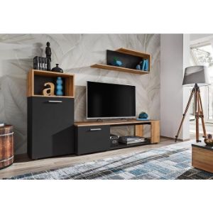 Obrazek Meblościanka Maze I czarny/wotan