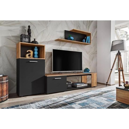 Obrazek Meblościanka Maze I czarny/wotan