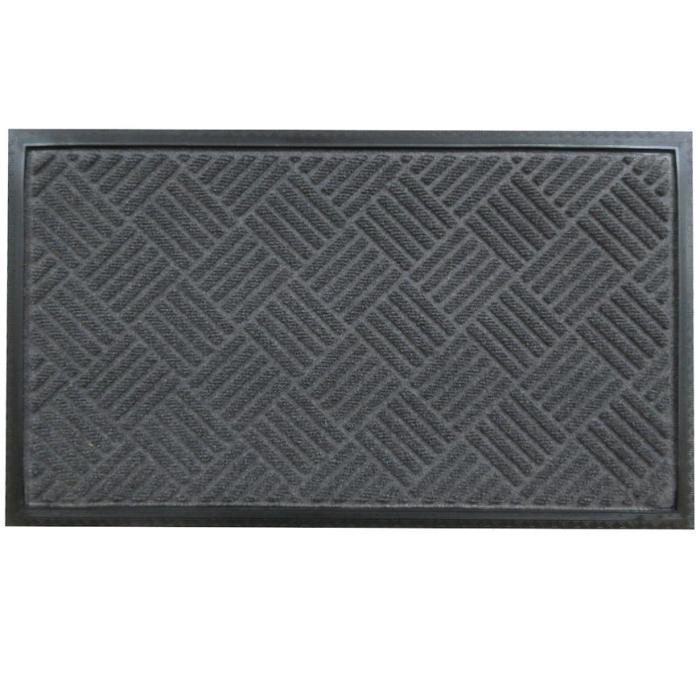 Wycieraczka wytłaczana antracyt premium 45x75